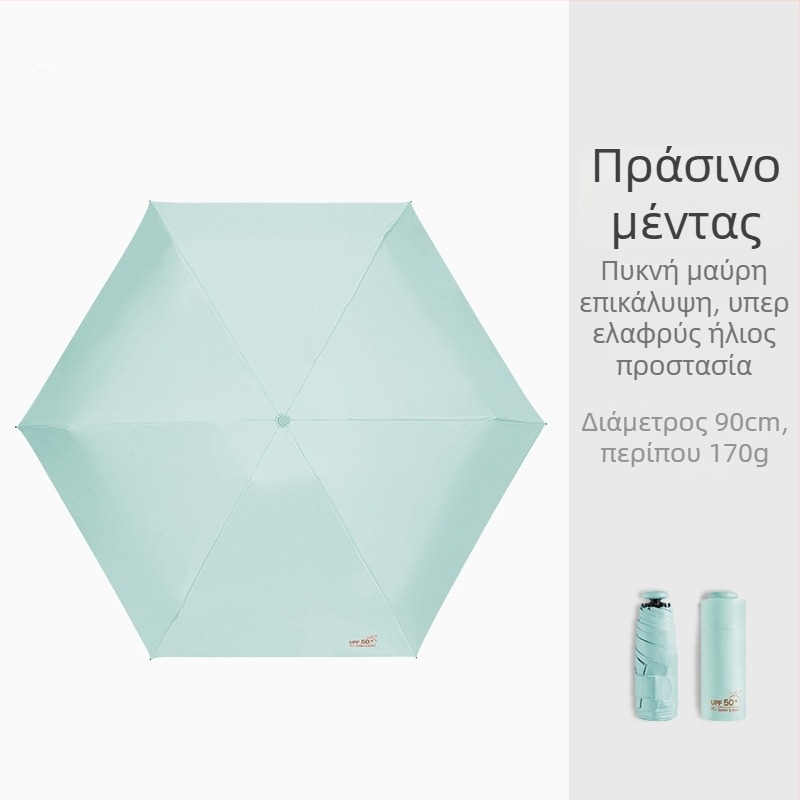Ομπρέλα σε σχήμα μολυβιού, υπερ-ελαφριά κατασκευή, ύφασμα βινύλιο 190T, άξονας από αλουμίνιο, λαβή από πλαστικό, χειροκίνητο άνοιγμα/κλείσιμο, UPF > 50