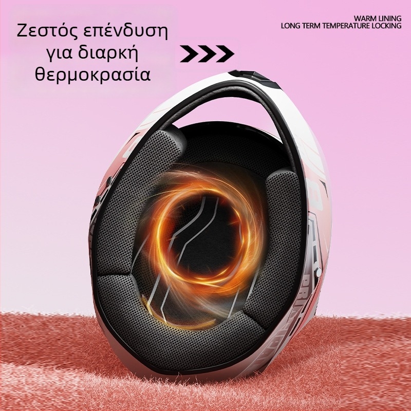 Κράνος μοτοσικλέτας πλήρους προσώπου για ενήλικες – αντιθαμβωτικό, όλων των εποχών, πολυπροπυλένιο (PP), κατάλληλο για καθημερινή μετακίνηση και ηλεκτρική μοτοσικλέτα