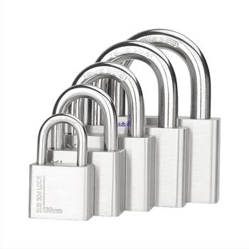 Huari 304 ανοξείδωτο ατσάλι Padlock | Straight-Open Padlock | Αντικλοπτικό; Αδιάβροχο; Ανθεκτικό στη διάβρωση; Καιρικό