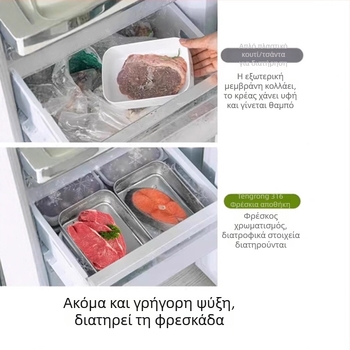 Κουτί φρεσκάδας από ανοξείδωτο χάλυβα 316, ποιότητα τροφίμων, με καπάκι, αεροστεγές