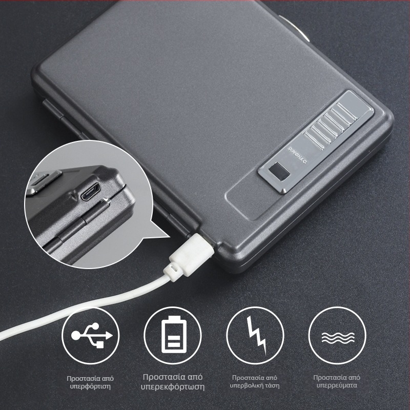 Μεταλλική θήκη για τσιγάρα με ενσωματωμένο αναπτήρα – χωρά 20 τσιγάρα, εκτύπωσή λογότυπου και προσαρμογή • Μάρκα Cool Crown