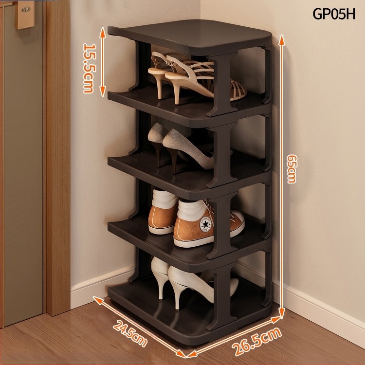 Κάθετο 9 επιπέδων πλαστικό ράφι αποθήκευσης παπουτσιών για είσοδο – οικιακό ντουλάπι παπουτσιών, αποσυναρμολογούμενο