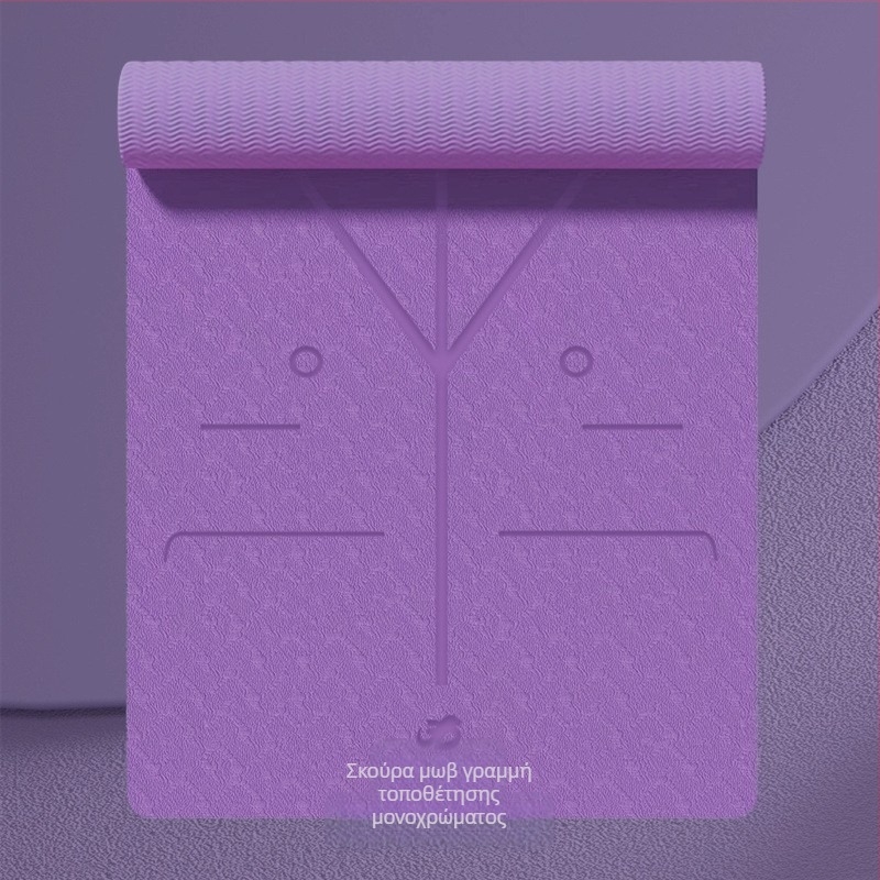 Στρώμα γιόγκα TPE, πάχος 6 mm, βάρος 650 g