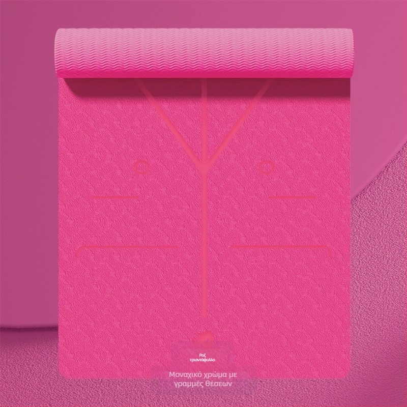 Στρώμα γιόγκα TPE, πάχος 6 mm, βάρος 650 g