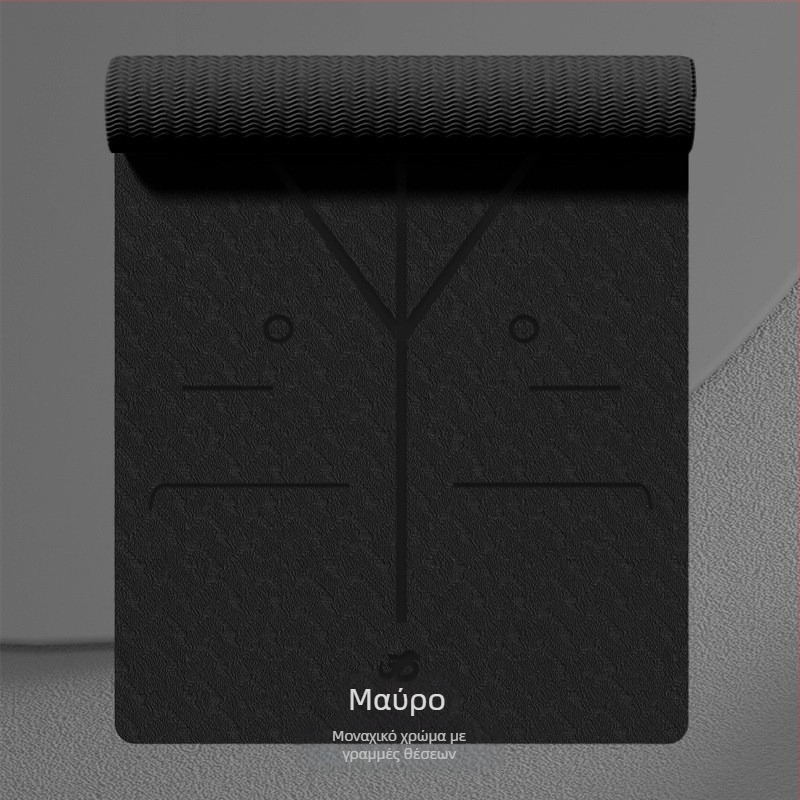 Στρώμα γιόγκα TPE, πάχος 6 mm, βάρος 650 g