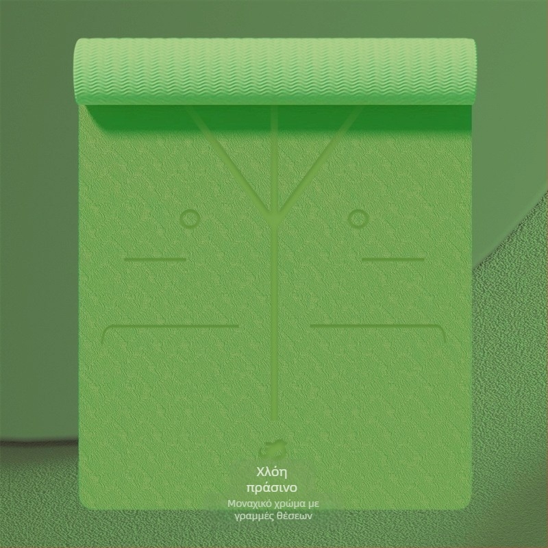 Στρώμα γιόγκα TPE, πάχος 6 mm, βάρος 650 g