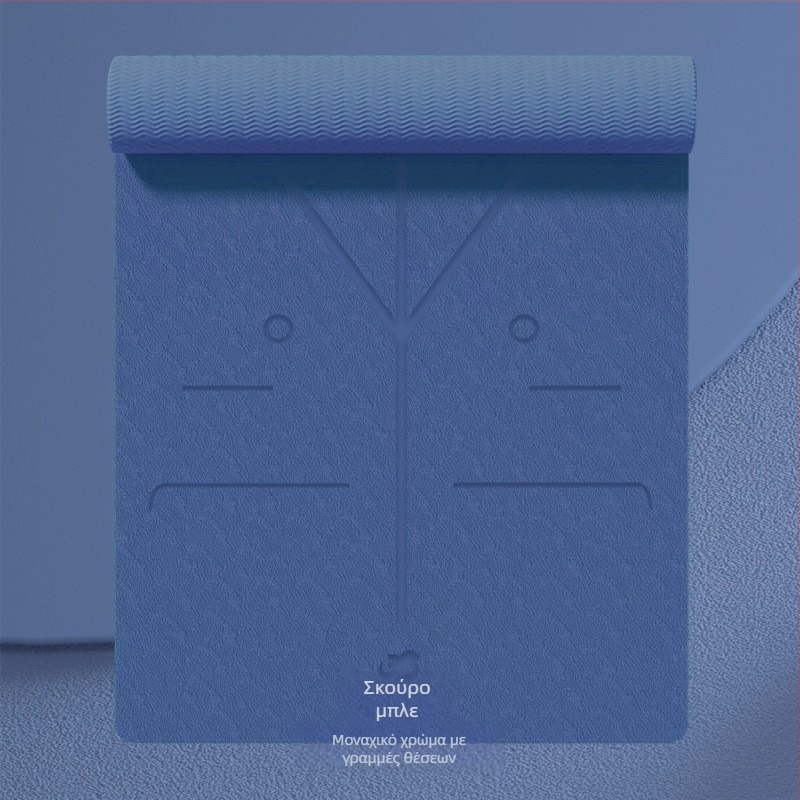 Στρώμα γιόγκα TPE, πάχος 6 mm, βάρος 650 g