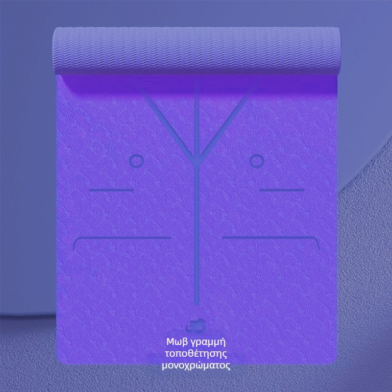 Στρώμα γιόγκα TPE, πάχος 6 mm, βάρος 650 g