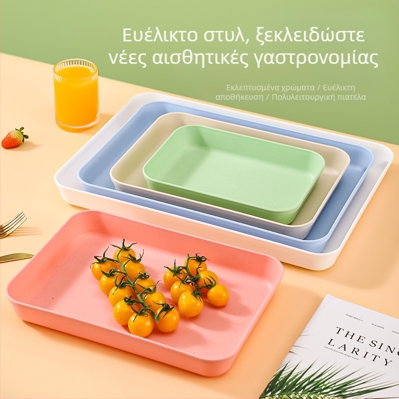 PP τετράγωνος δίσκος – μοντέρνο μινιμαλιστικό στυλ, μη κατάλληλος για φούρνο μικροκυμάτων, δυνατότητα λογότυπου