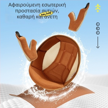 Παιδικό κράνος Τάξης Α ολοπρόσωπο για σκούτερ, ABS, BYB/Yabiya BY-128, GB811-2022A