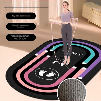 Γιόγκα στρώμα με γεωμετρικό μοτίβο, παχύτερο, απορροφά κραδασμούς, αντιολισθητικό, ηχομονωτικό; υλικό: μετάξι