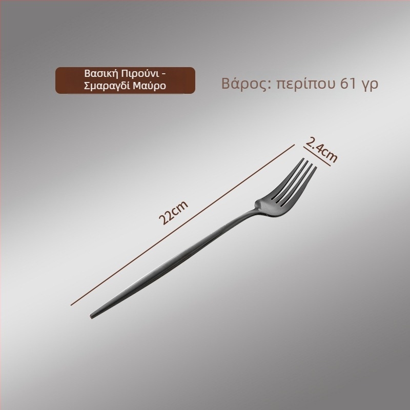 Thread Rabbit Σετ μαχαιροπίρουνου από 304 ανοξείδωτο ατσάλι — φινίρισμα καθρέφτη, μονόχρωμο σχέδιο, σύγχρονο μινιμαλιστικό στυλ