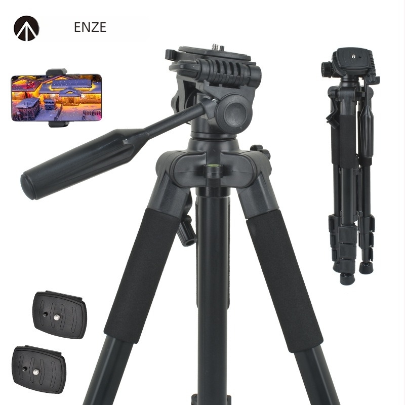 Τρίποδο για Sony SLR κάμερες με 3D γιμπάλ, αλουμινένιο κράμα, 4 τμήματα, πλάκα ταχείας απελευθέρωσης, φορτίο έως 6–10 kg