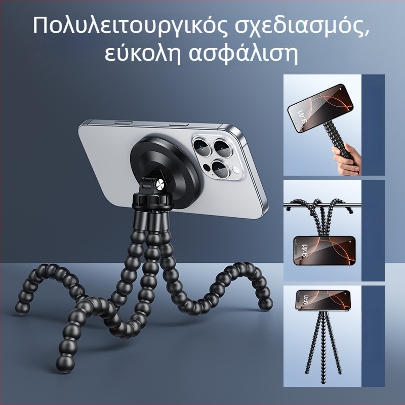 Paifan στήριγμα κινητής για ζωντανή μετάδοση, κράμα αλουμινίου+ABS, καθολικό, με υποστήριξη προσαρμογής