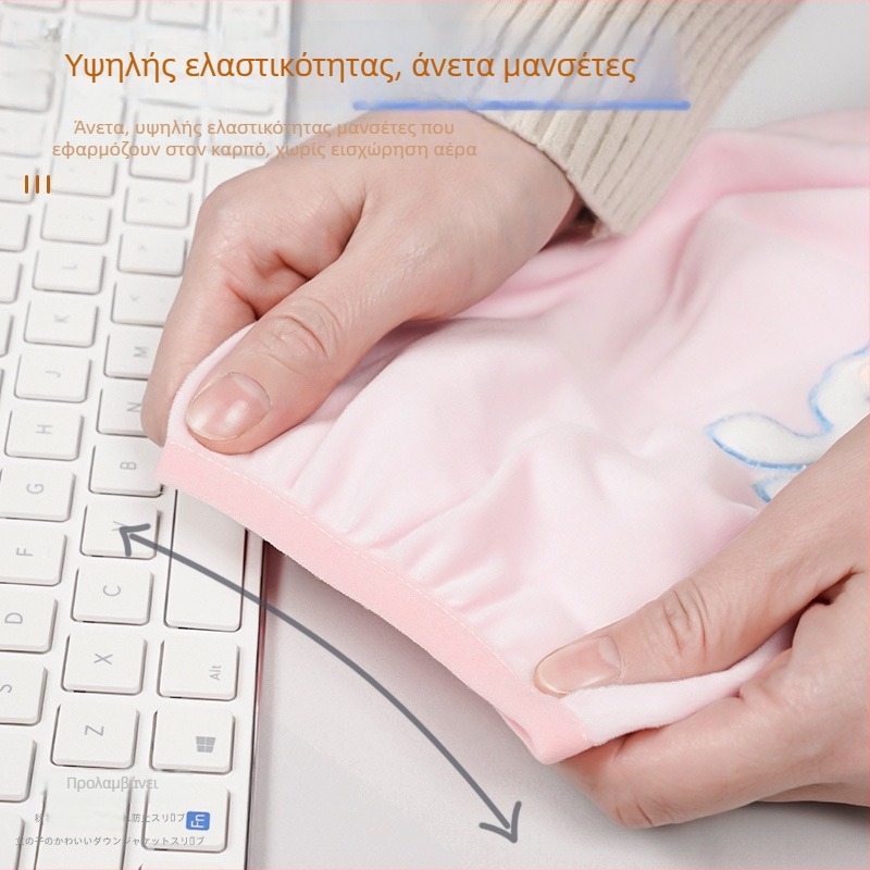 Unisex μανσέτες με ενσωματωμένα γάντια, 2-σε-1, για γραφή, ανθεκτικά στη φθορά και στους λεκέδες, για όλες τις εποχές.