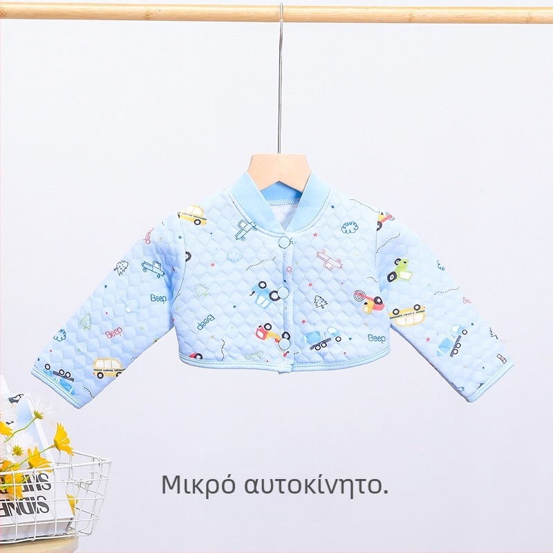 Παιδικό προστατευτικό ώμου από βαμβάκι, ζεστό παχυνμένο γιλέκο για νεογέννητα, φθινόπωρο-χειμώνας