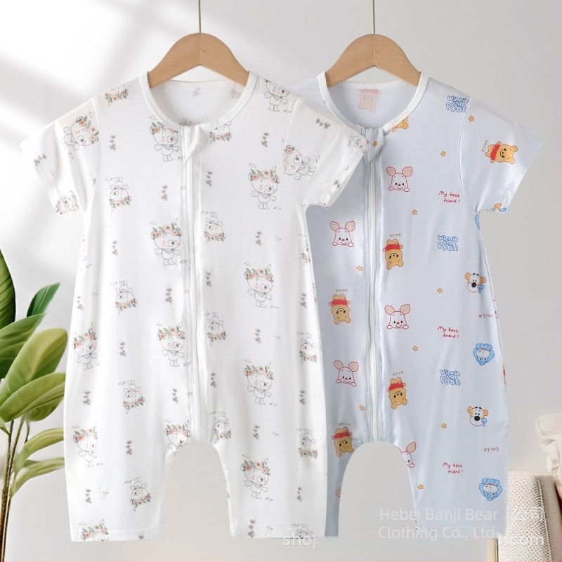 Παιδικός καλοκαιρινός υπνόσακος – καρτούν σχέδιο, ύφασμα από ανανεώσιμες ίνες, επένδυση από χημικές ίνες, φερμουάρ νάιλον, για ηλικίες 0-3 ετών.