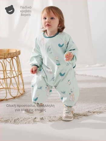 Belleptide Αδιάβροχο βρεφικό ποδιά φαγητού με τσέπη — Καρτούν μοτίβο, 100% πολυεστέρας