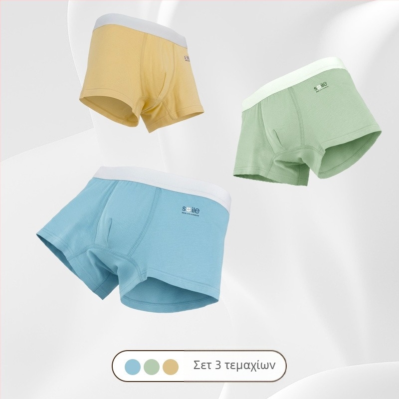 Boxer briefs για αγόρια, 95% βαμβάκι, αντιβακτηριακά, επίπεδες ραφές, τέσσερις εποχές, για αγόρια από 8 ετών.