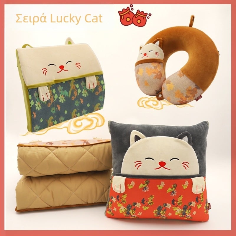 Leisure House Μαξιλαροκούβερτα με Καρτούν Ζωάκια, διπλής χρήσης, πολυεστερική επένδυση, γέμισμα PP βαμβάκι, κεντημένο μοτίβο