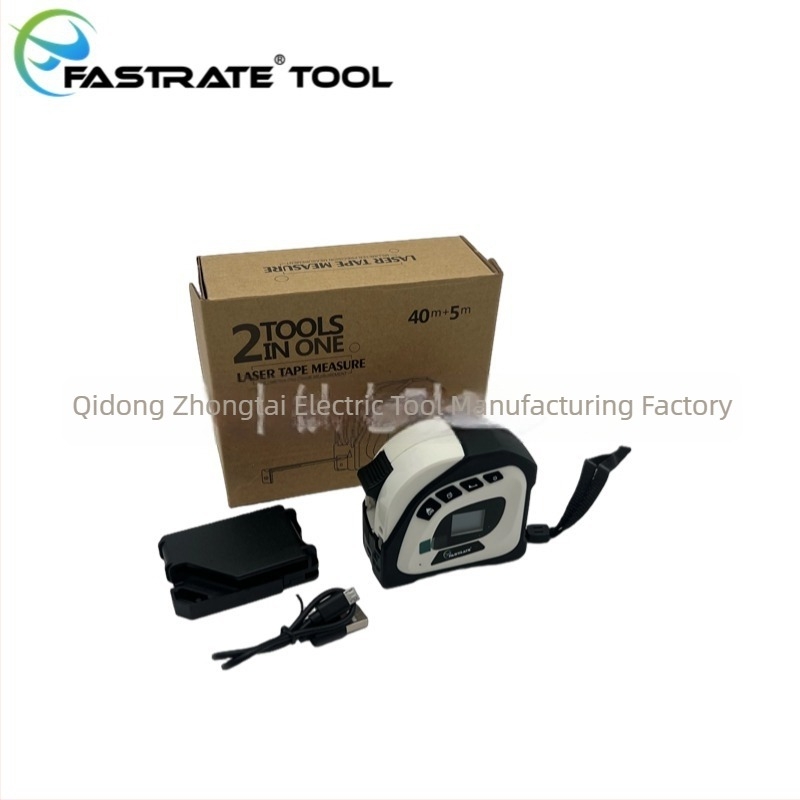 FASTRATE FRT-LTM-B Μετρητής Απόστασης με Λέιζερ – Υπέρυθρη Μέτρηση, 2-σε-1 Μετρητής Ταινίας, Ηλεκτρονικός Ρούλερ