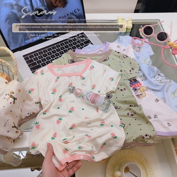 Υπνόσακος Lyocell για μωρά με διαχωρισμό ποδιών – Καλοκαίρι 2025, Αντιβακτηριακό, Χαριτωμένο μοτίβο κινούμενων σχεδίων