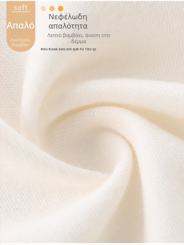 Βρεφικό βαμβαρινό βασικό τοπ για άνοιξη-φθινοπωρο, με στρογγυλή λαιμόκοψη, 100% βαμβάκι, για ηλικία 1–3 ετών, χωρίς κουκούλα