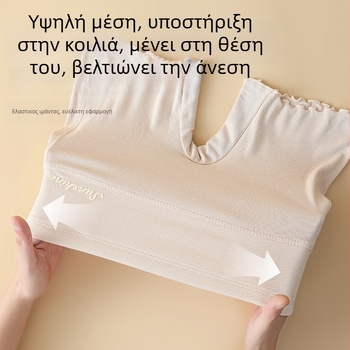 Κοριτσίστικα βαμβακερά ασφαλή σορτσάκια για κορίτσια, υψηλή μέση, προστασία από διαφάνεια, δύο σε ένα εσώρουχο για καλοκαίρι, 80% βαμβάκι, άνοιξη 2025