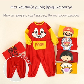 Παιδικό αδιάβροχο ολόσωμο ρούχο με μακριά μανίκια, σχέδιο κινουμένων σχεδίων, 100% πολυεστέρας, μάρκα Anbei Child, ασφαλείας τάξη A