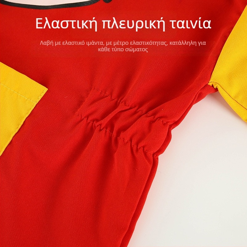 Παιδικό αδιάβροχο ολόσωμο ρούχο με μακριά μανίκια, σχέδιο κινουμένων σχεδίων, 100% πολυεστέρας, μάρκα Anbei Child, ασφαλείας τάξη A