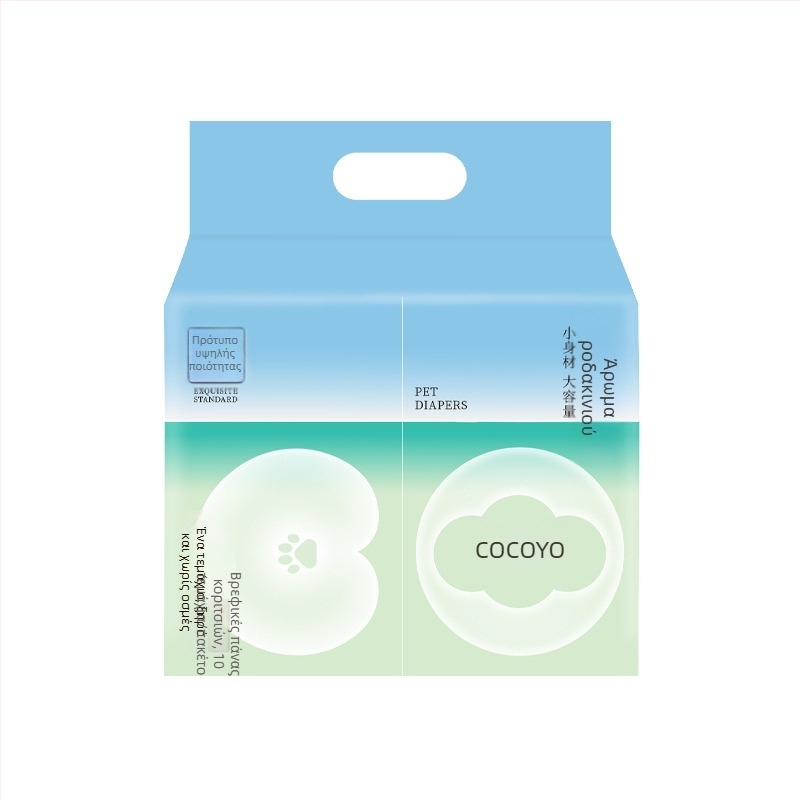 COCOYO Claw Πανές για σκύλους με απορρόφηση ούρων – Αποσμητικό και Αντι-Διαρροή, 10 τεμάχια ανά συσκευασία, 3S μαλακό μη υφασμένο ύφασμα