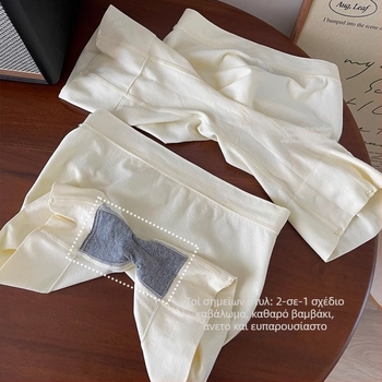 Γυναικείες παντελόνες ασφαλείας με υψηλή μέση, χωρίς ραφές, αντι-έκθεση, νάιλον, κολάν-σόρτς σε ένα