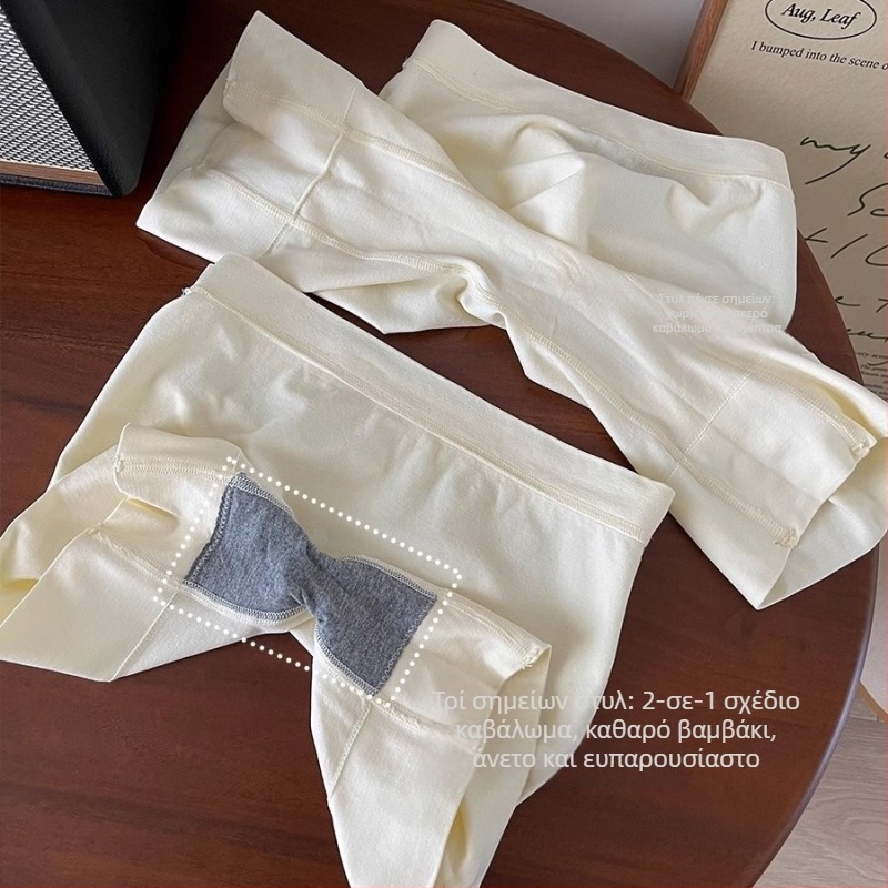 Γυναικείες παντελόνες ασφαλείας με υψηλή μέση, χωρίς ραφές, αντι-έκθεση, νάιλον, κολάν-σόρτς σε ένα