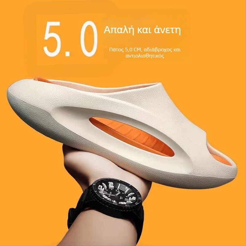 Ανδρικά σανδάλια με αντιολισθητική παχιά σόλα, άνω μέρος EVA και EVA σόλα, τεχνολογία έγχυσης