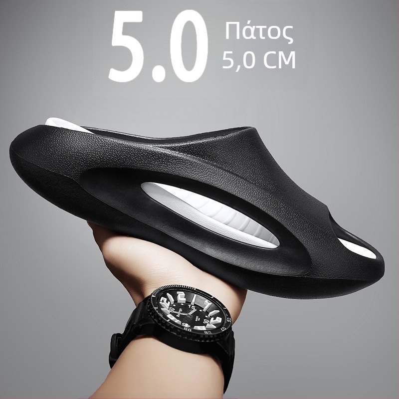 Ανδρικά σανδάλια με αντιολισθητική παχιά σόλα, άνω μέρος EVA και EVA σόλα, τεχνολογία έγχυσης