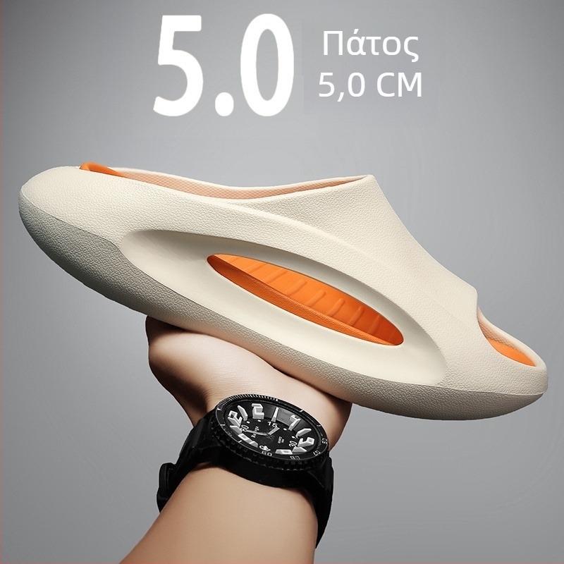 Ανδρικά σανδάλια με αντιολισθητική παχιά σόλα, άνω μέρος EVA και EVA σόλα, τεχνολογία έγχυσης