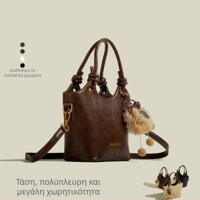 Τσάντα tote από PU δέρμα, μεγάλη χωρητικότητα, οριζόντιου τετράγωνου σχήματος, φερμουάρ, επένδυση πολυεστέρα, 3D δομημένη