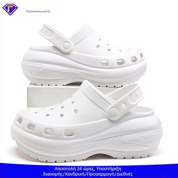 Γυναικείες παντόφλες Crocs από EVA, αυξημένο ύψος 3–5 cm, αντιολισθητικές, καθημερινή άνεση