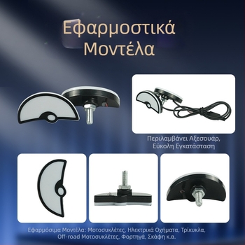 Φανοί LED για μοτοσικλέτα – 12V, 12W, 1200 lm, IP60, Μοντέλο Imp Eyes