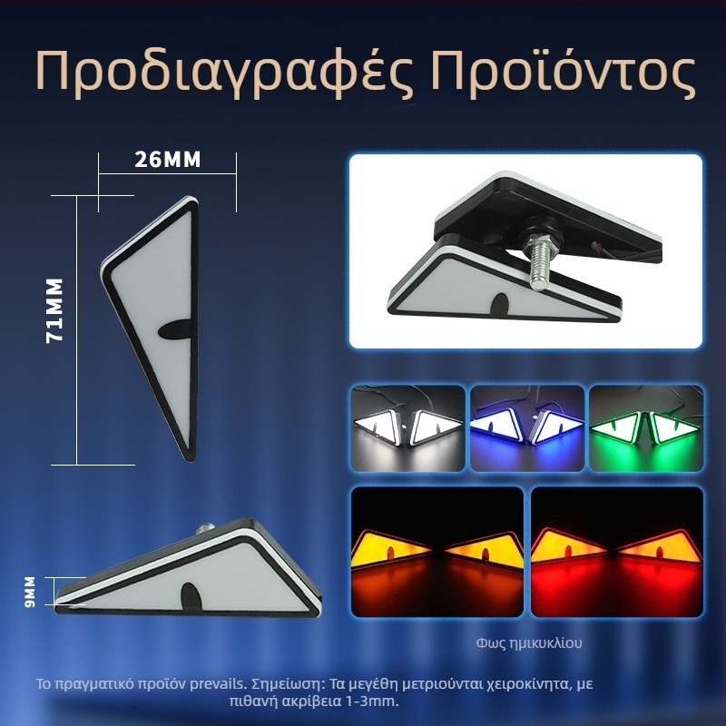 Φανοί LED για μοτοσικλέτα – 12V, 12W, 1200 lm, IP60, Μοντέλο Imp Eyes