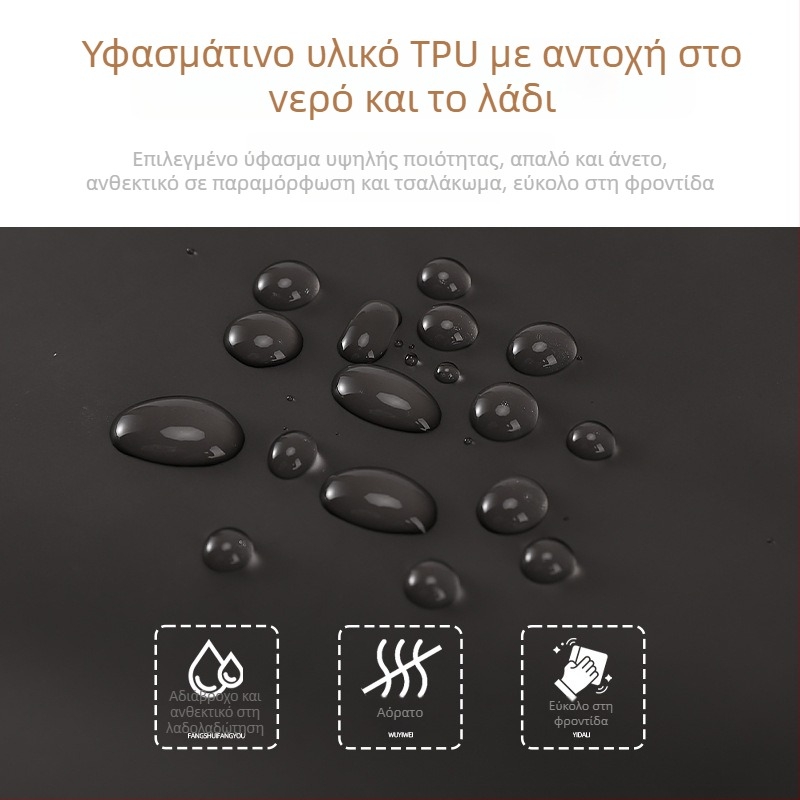 Αδιάβροχη ποδιά TPU χωρίς μανίκια για κουζίνα και catering, μοντέρνος μινιμαλιστικός σχεδιασμός