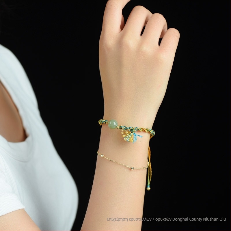 DIY πλεκτό βραχιόλι από κορδόνι, εθνοτικό στυλ για γυναίκες, χειροποίητο, φθινόπωρο 2023