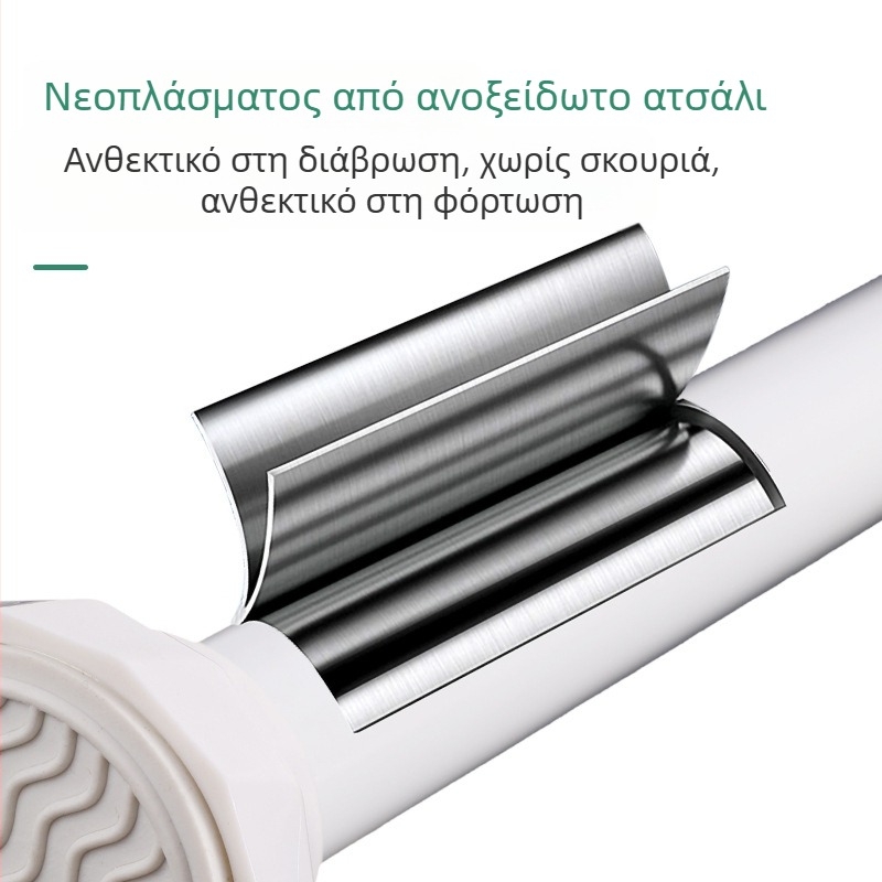 Ανοξείδωτη τηλεσκοπική ράγα για στέγνωμα ρούχων, χωρίς διάτρηση, μοντέρνα μινιμαλιστική σχεδίαση, ODM/Shuntiancai, 2024