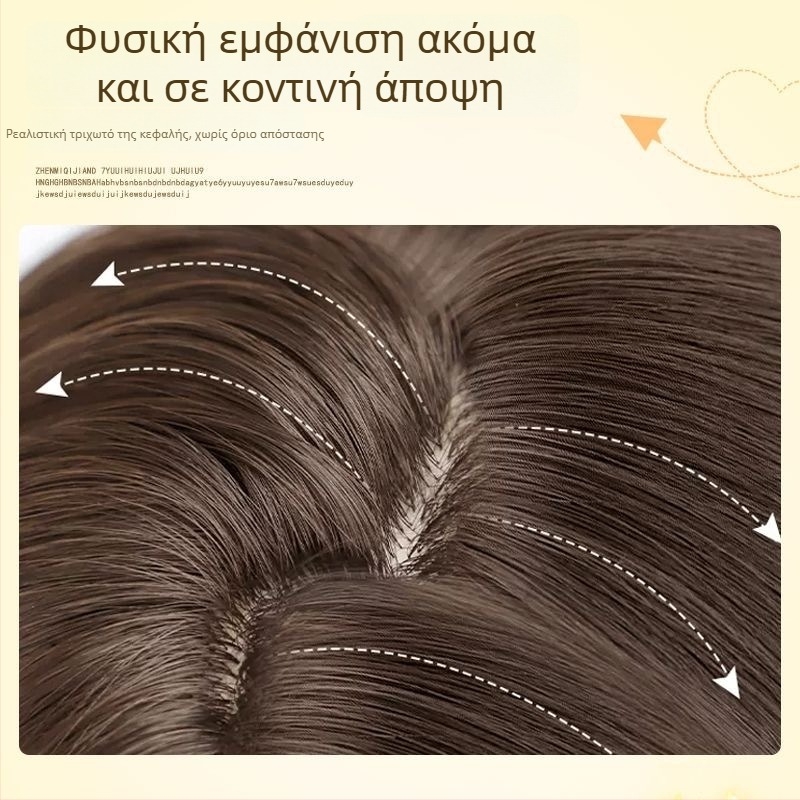 Περούκα για γυναίκες - μακριά ίσια μαλλιά, ίνες υψηλής θερμοκρασίας, πλήρης κάλυψη κεφαλής, φυσικό στυλ, φράντζ με μεσαία χωριστή γραμμή