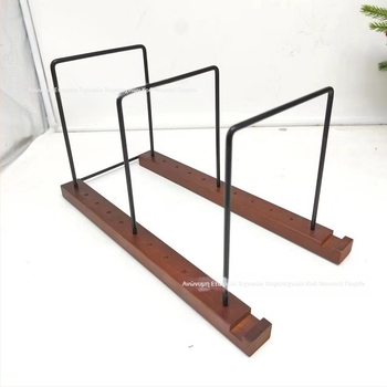 Στήριγμα βινυλίου με κατασκευή από ξύλο και μέταλλο – μοντέρνο επιτραπέζιο display, πτυσσόμενος βραχίονας, Pinran