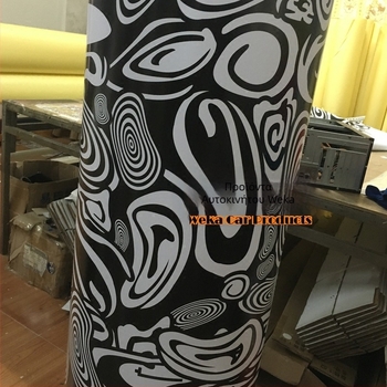 Φιλμ καμουφλάζ αυτοκινήτου για κάλυψη με μαύρο-άσπρο ζέβρα μοτίβο, εγκατάσταση με κόλλα, υλικό: Άλλο, τύπος: Άλλος