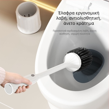 Ηλεκτρική βούρτσα τουαλέτας με βάση τοίχου, μοντέλο MZ-008, μηχανική λειτουργία, επαναφορτιζόμενη μέσω USB, χωρίς χρονοδιακόπτη