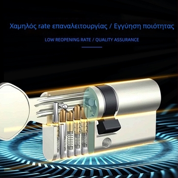 Le Lang κυλίνδρου κλειδώματος από ορείχαλκο RCR-01, για εσωτερικές ξύλινες πόρτες, Ευρωπαϊκό πρότυπο, μοντέρνο στυλ