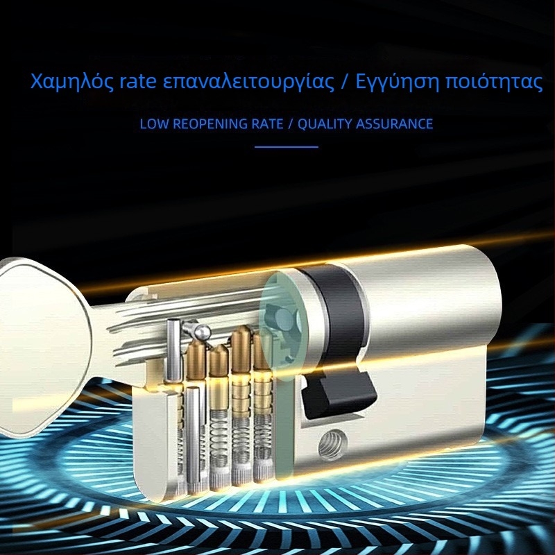 Le Lang κυλίνδρου κλειδώματος από ορείχαλκο RCR-01, για εσωτερικές ξύλινες πόρτες, Ευρωπαϊκό πρότυπο, μοντέρνο στυλ