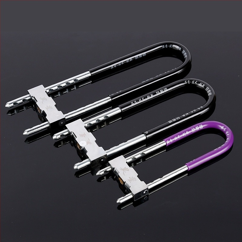 Κλειδαριά πόρτας σε σχήμα U για γυάλινες πόρτες, μοντέλο 018, υλικό: ηλεκτροπλατινωμένος σίδηρος, μοντέρνο στιλ